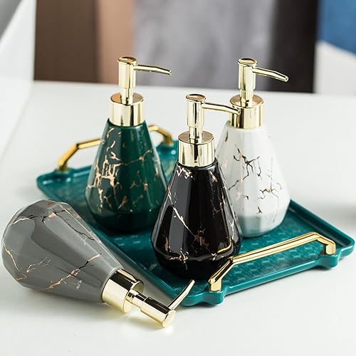 Miniatura 5 de Soap Dispensers Retro Style Push Design Ceramic Liquid Soap Dispenser Foam Bottle Lotion Dispenser Sub-Bottle Reusable Soap Dispenser Kitchen