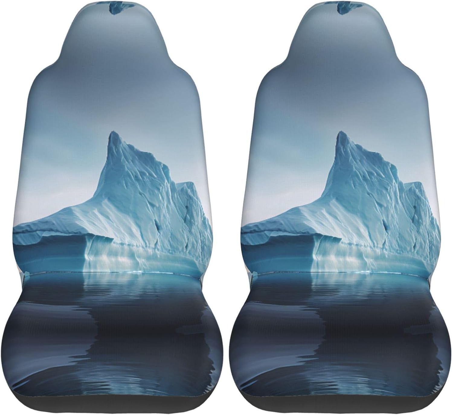 Universal Icebergs Printed car seat Covers are Suitable for Most Seats in Trucks, Vans, and Other Similar Vehicles.