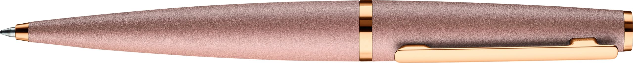 Otto Hutt Długopis D06 aluminium Seashell-różowo-złoty 13,8 cm, rozmiar wkładu M, kolor czcionki niebieski, 001-11354