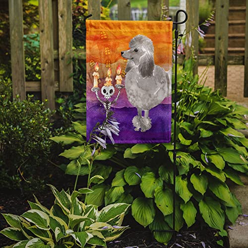 Drapeau caniche argenté en tissu durable brodé multicolore - 3