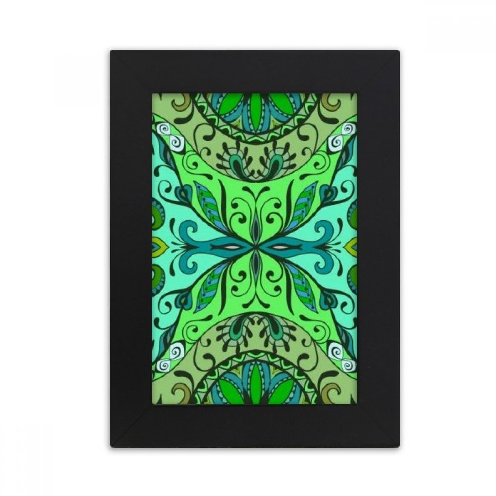 Cadre photo noir 5x7 pouces au motif fleurs de style européen