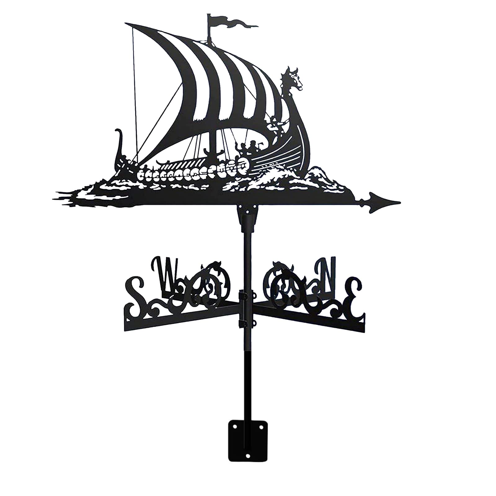 Banderuola decorativa, banderuola segnavento in metallo retrò, ornamento giardino, patio, cortile, gazebo giardino