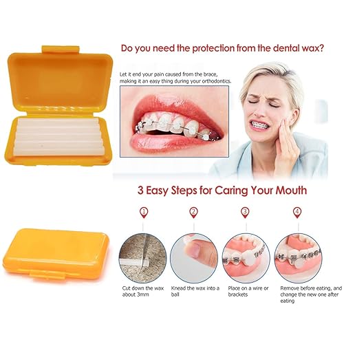 Miniatura 3 de Kit de limpieza de frenillos para dientes, kit de cepillo de dientes de ortodoncia portátil, kit de viaje dental para cuidado bucal, cepillo