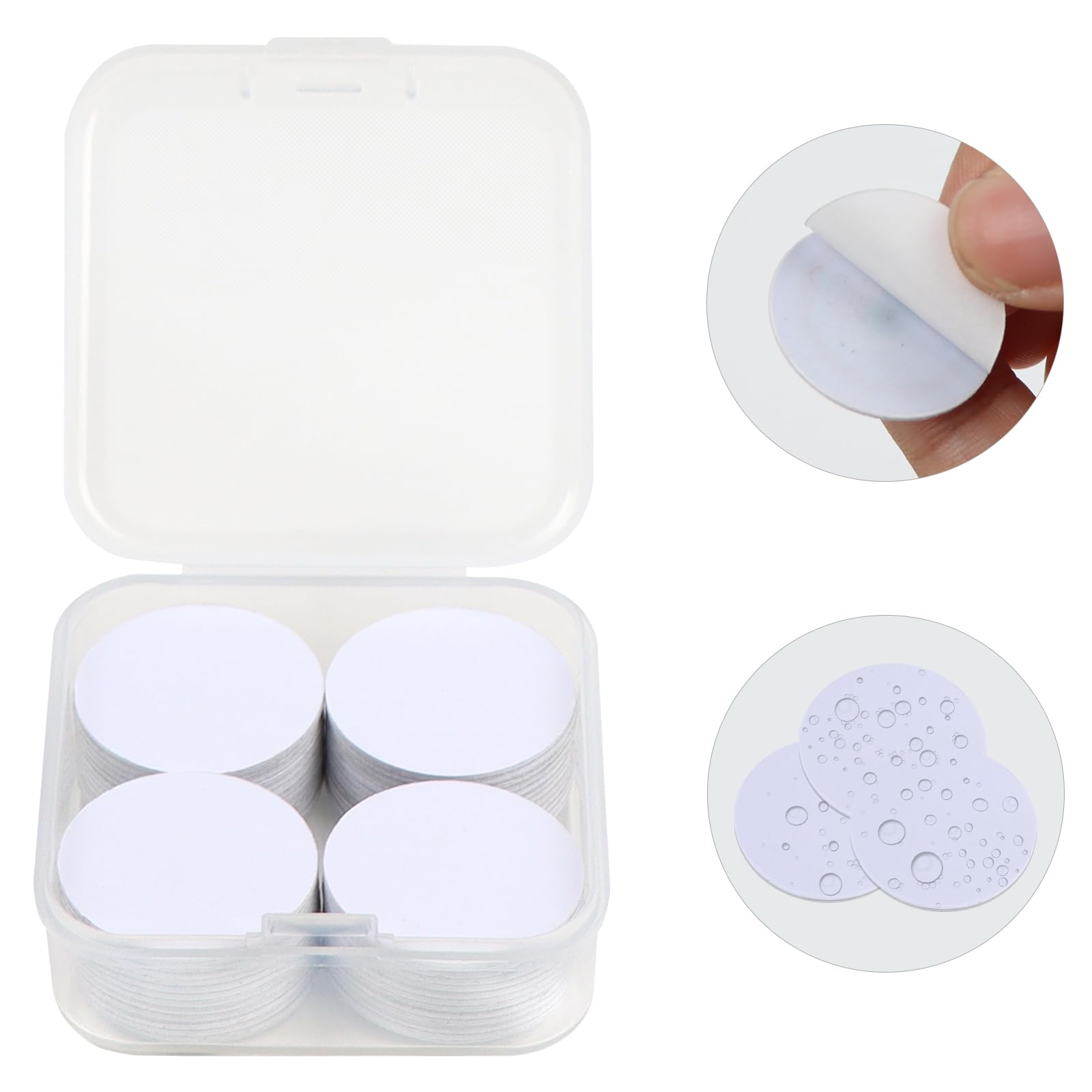 ROYUEXT 50 Pcs NFC Tags NFC Stickers Ntag 215 Chip,Waterproof NFC Cards Round Self Adhesive NFC Business Cards Small NFC 215 Tags with Box,Compatible with TagMo and Amiibo for NFC-Enabled Devices