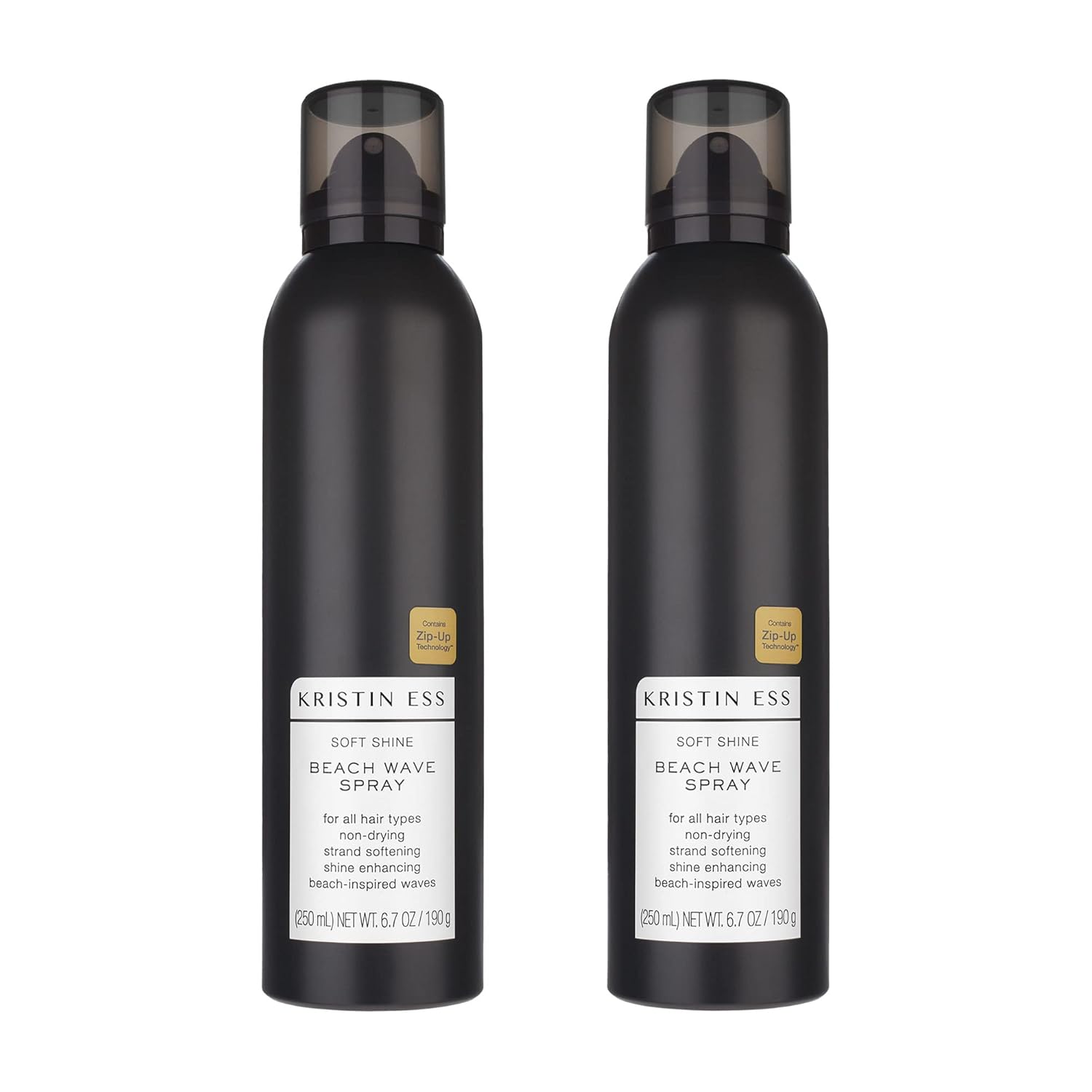 Kristin Ess Hair Soft Shine Beach Wave Hair Spray for Soft Texture + Shine, Non-Drying, Wavy Hair Styling Product, 6.7 oz (Pack of 2)