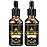 FULLLIGHT TECH 2 Pack Beard Oil for Men Growth 100% Natural Argan Oil,Jojoba Oil Leave in Conditioner Softener for Mustache Grooming Moisturizing