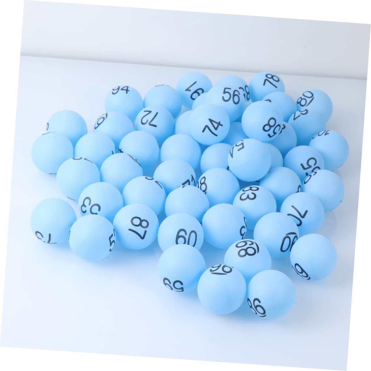 50 Bolas De Bingo Numeradas Del 1 Al 50 - Para Rifas, Sorteos Y Juegos, Hechas De Plástico, Tamaño 4x4 Cm