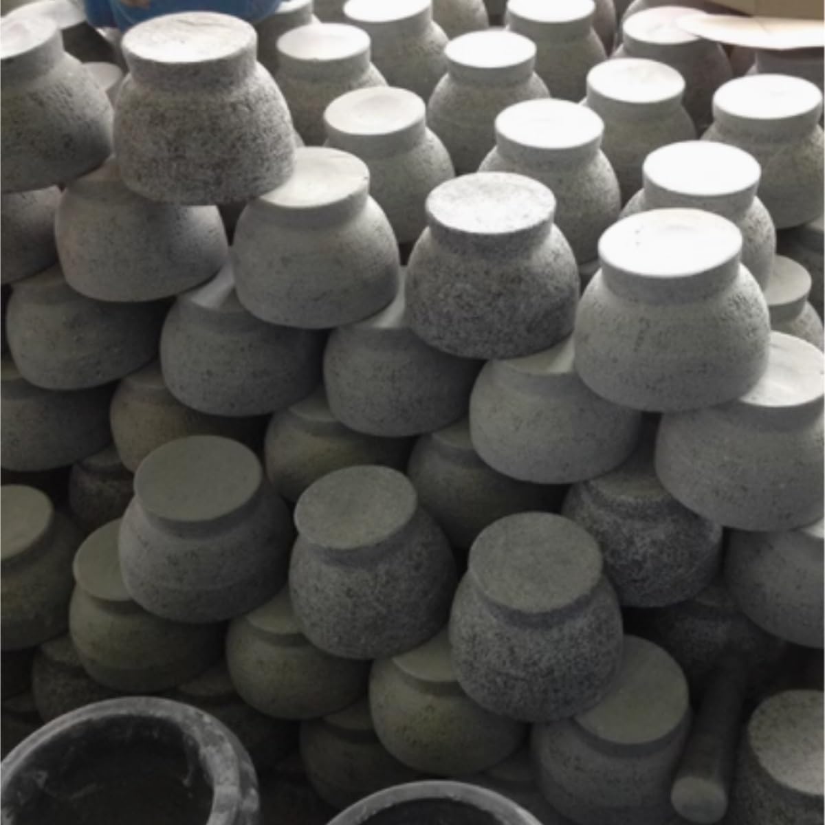 Grinder Bowl,Salsa Stone Mortar Garlic Pounder Garlic Press Mortar with Mouth Stone Grinder Pestle Set Herb Crusher