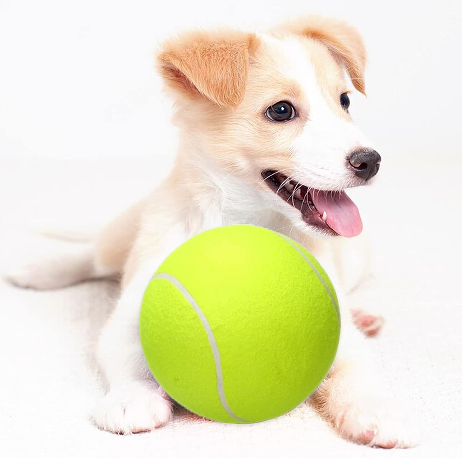 OIG Brands - 8 Inch Giant Dog Large Tennis Ball for Dogs I Inflatable Funny Outdoor Pet Toy I Non-Toxic Oversized | Comes in Assorted…