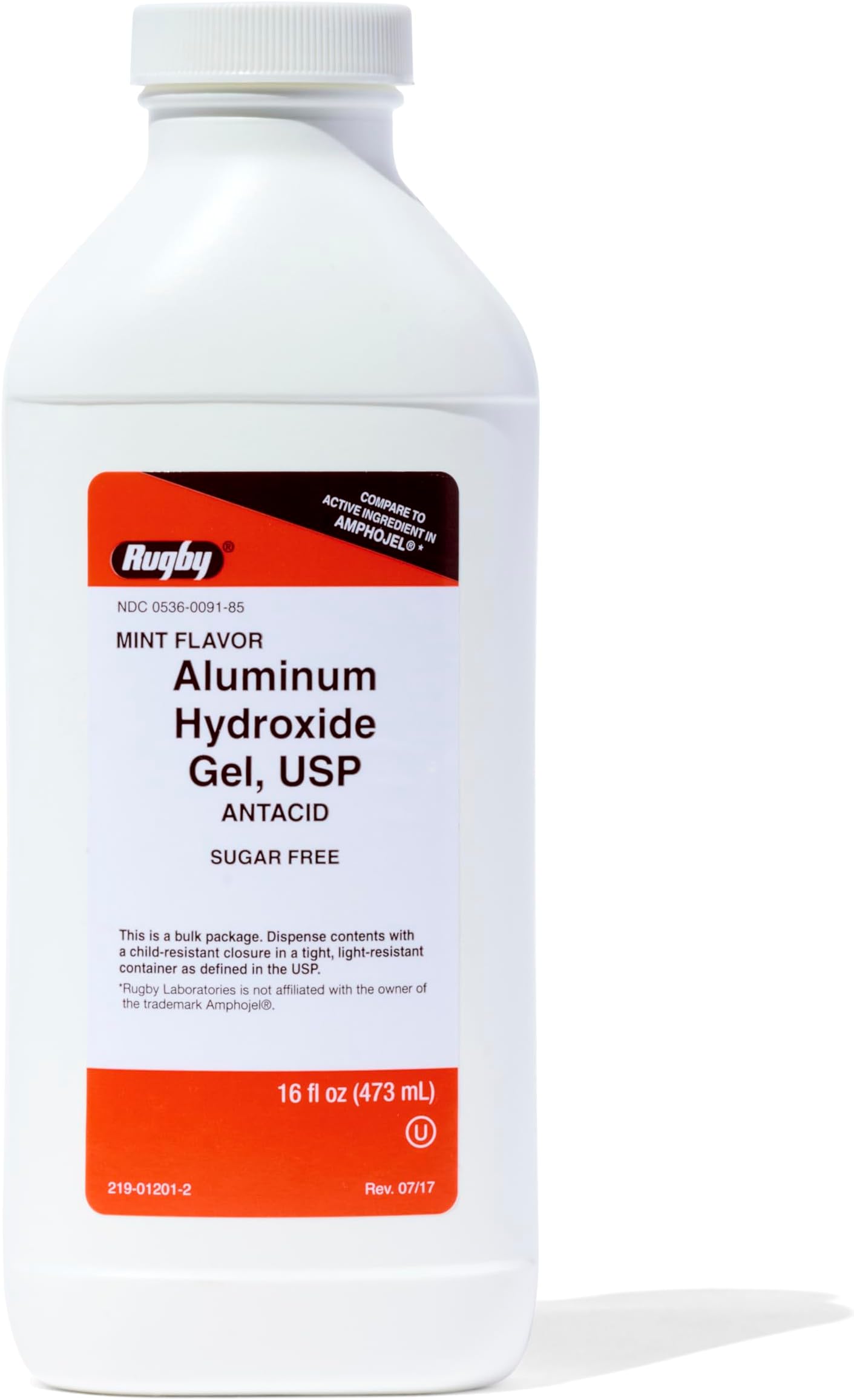 Aluminum Hydro Gel, USP 320mg/5mL 473mL *Compare to Amphojel* by Watson Rugby