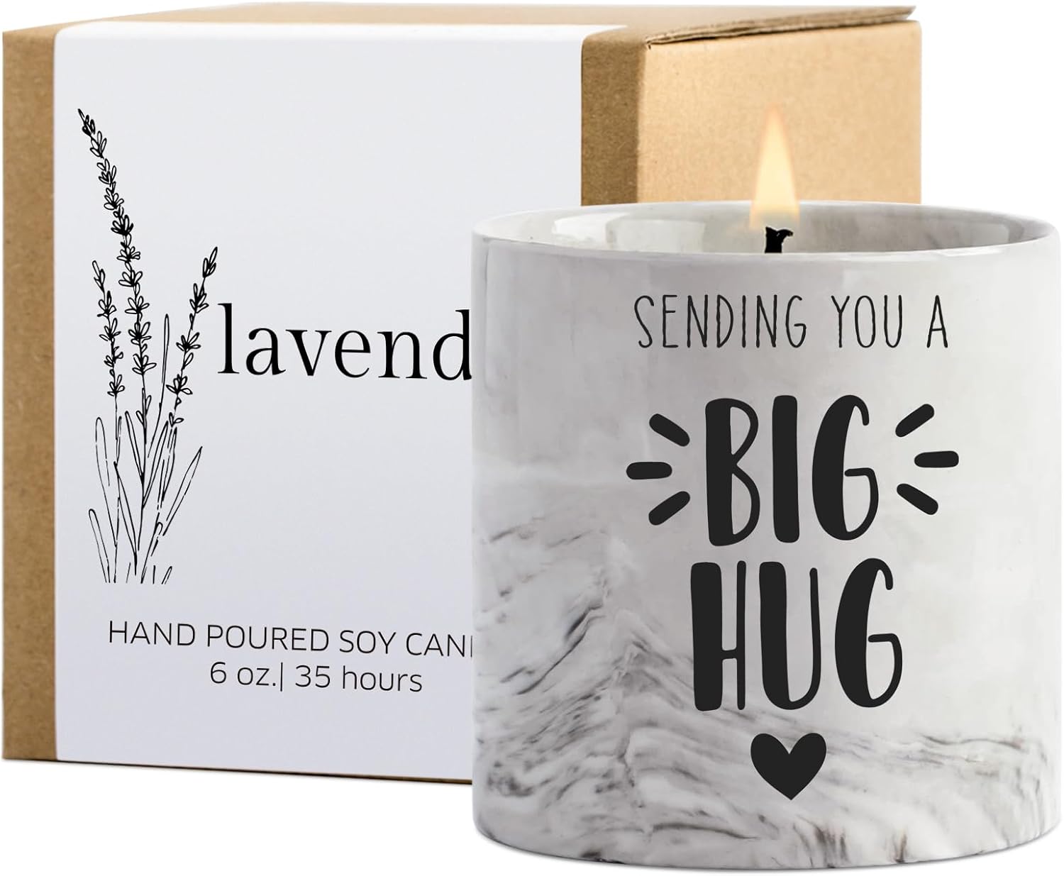 Thinking of You Gift Candles for Women Sending You A Big Hug in A Jar Candle Gifts