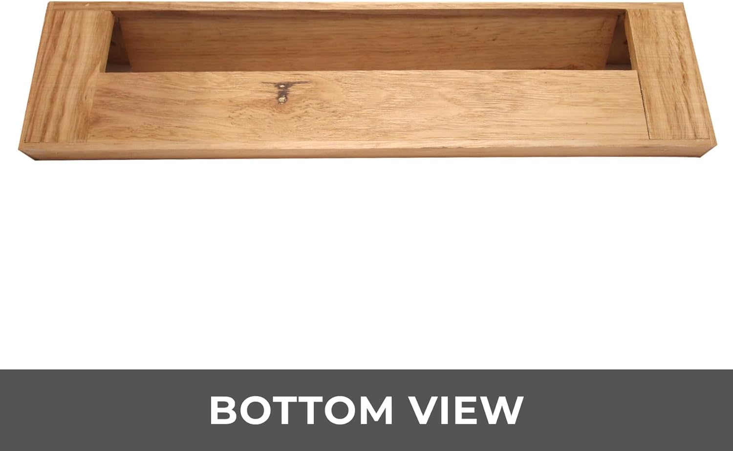 15" Wooden Floor Baseboard Register - Decorative Red Oak Wood Pre Finished Air Supply Vent - HVAC Vent Duct Cover