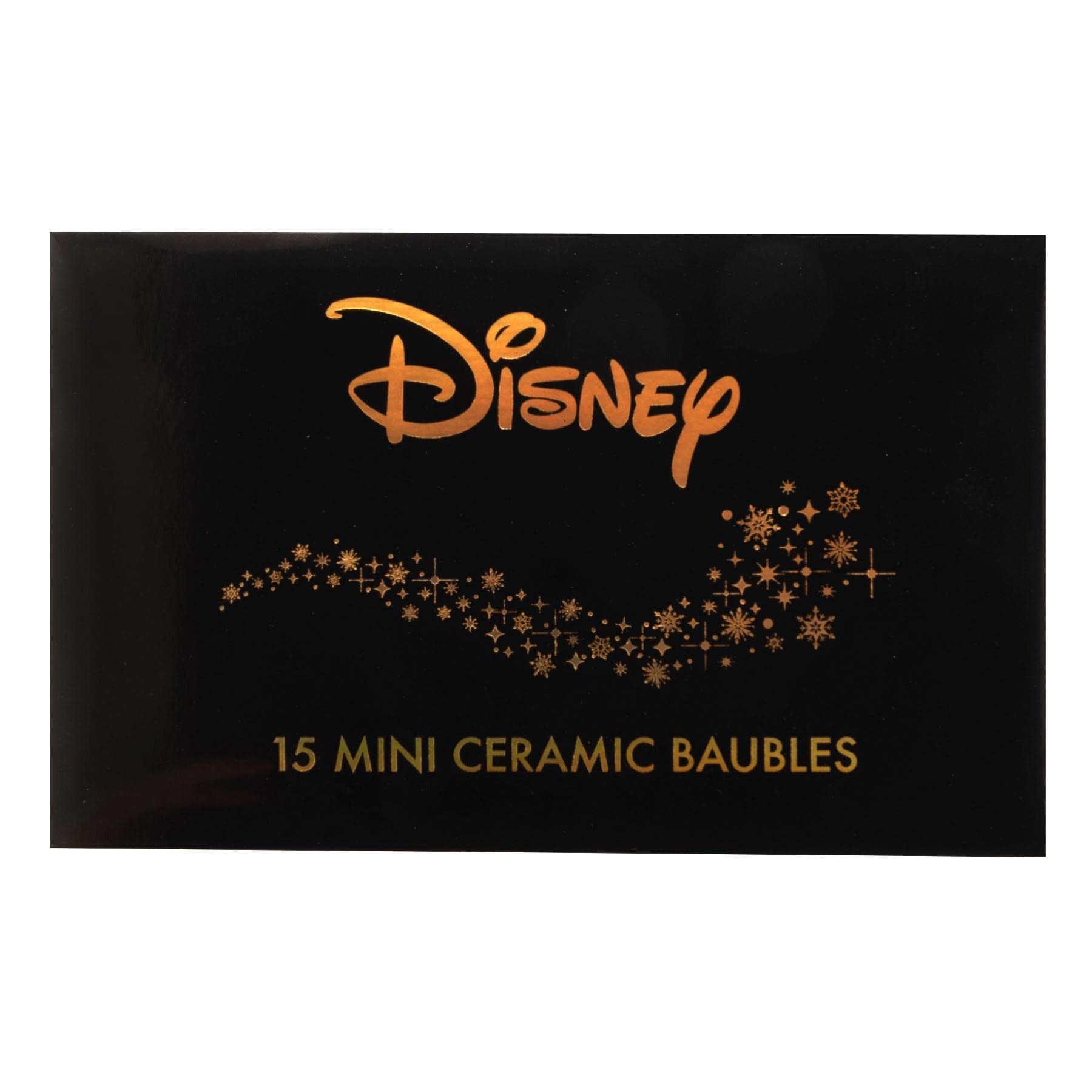 Disney Mini 40mm Baubles Tree Decorations - Set of 15 8659, Gold,white - Image 3