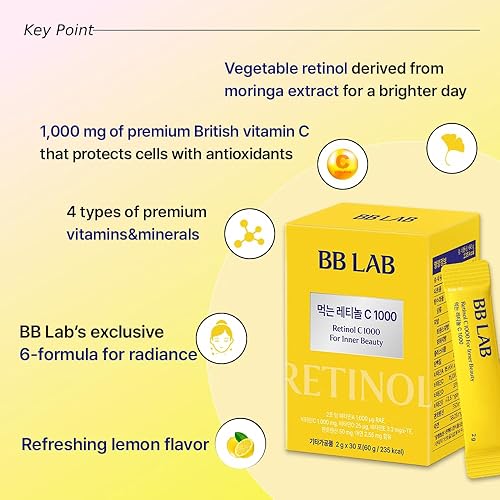 Miniatura 5 de Colágeno+VIT C K-Best Good Night Collagen, Retinol C, Powder Stick Colágeno Marino Coreano, Colágeno de Pescado, Retinol Vitamina C, Absorción