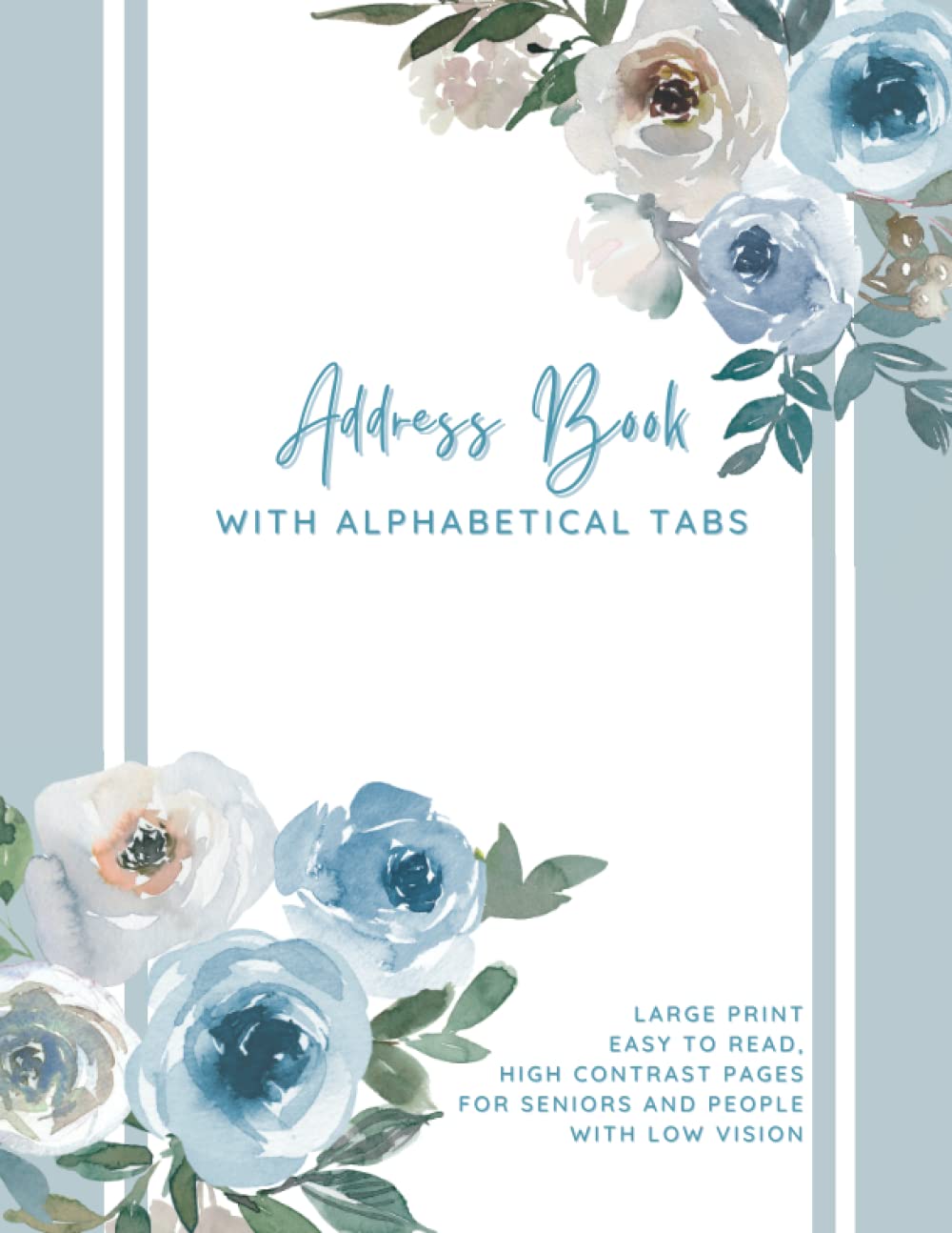 Buy Address Book With Alphabetical Tabs Large Print Address Book Easy
