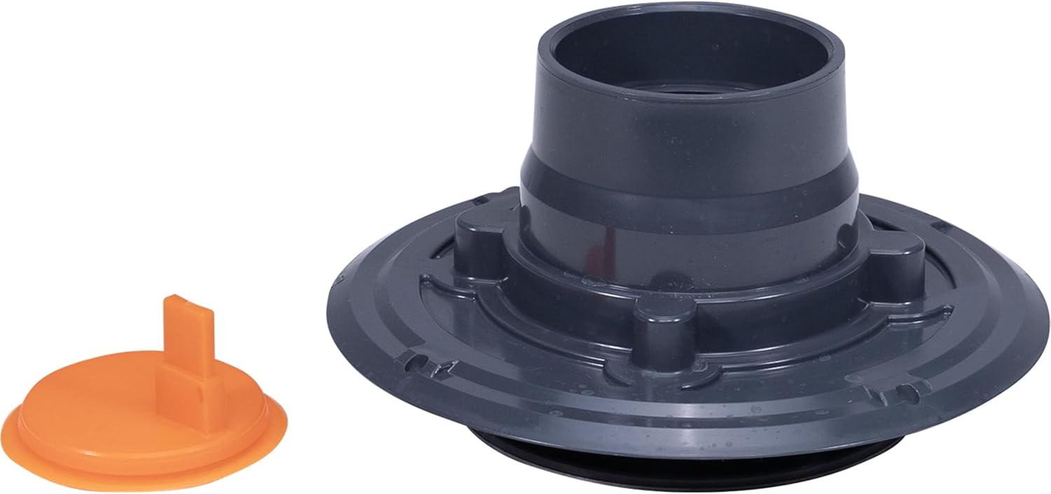 Low Profile Stainless Steel and PVC Shower Drain with Round Top