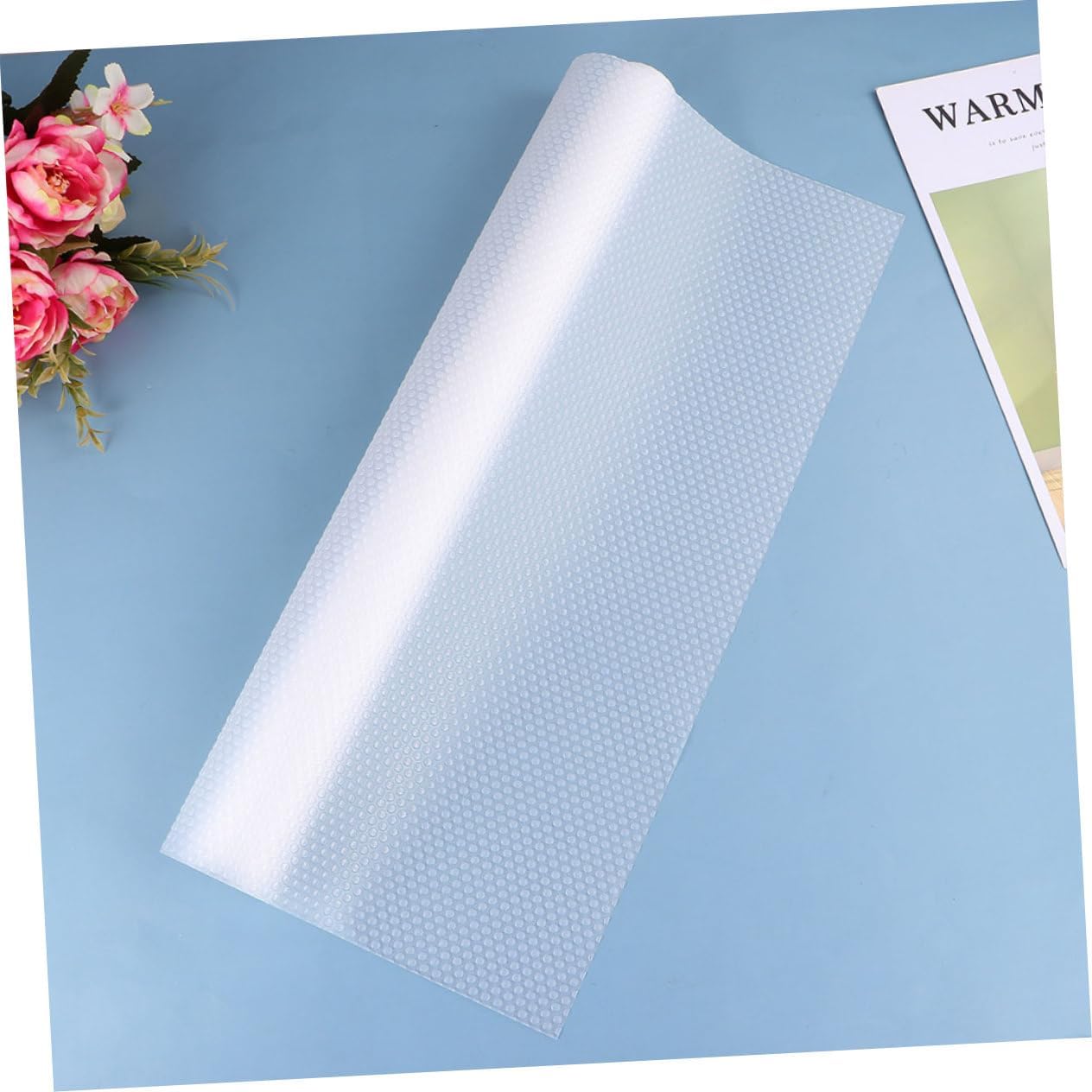 6Pcs Shelf Liner Non Slip Drawer Mat for Kitchen Cabinet and Refrigerator Multi Purpose Oil Protection Pad Easy to Cut