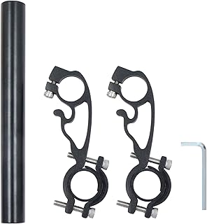gexuamz Fahrrad Extender Halterung Lenker Lenkerverlängerung - Multifunktions Aluminiumlegierung Taschenlampe Halter Lenke...