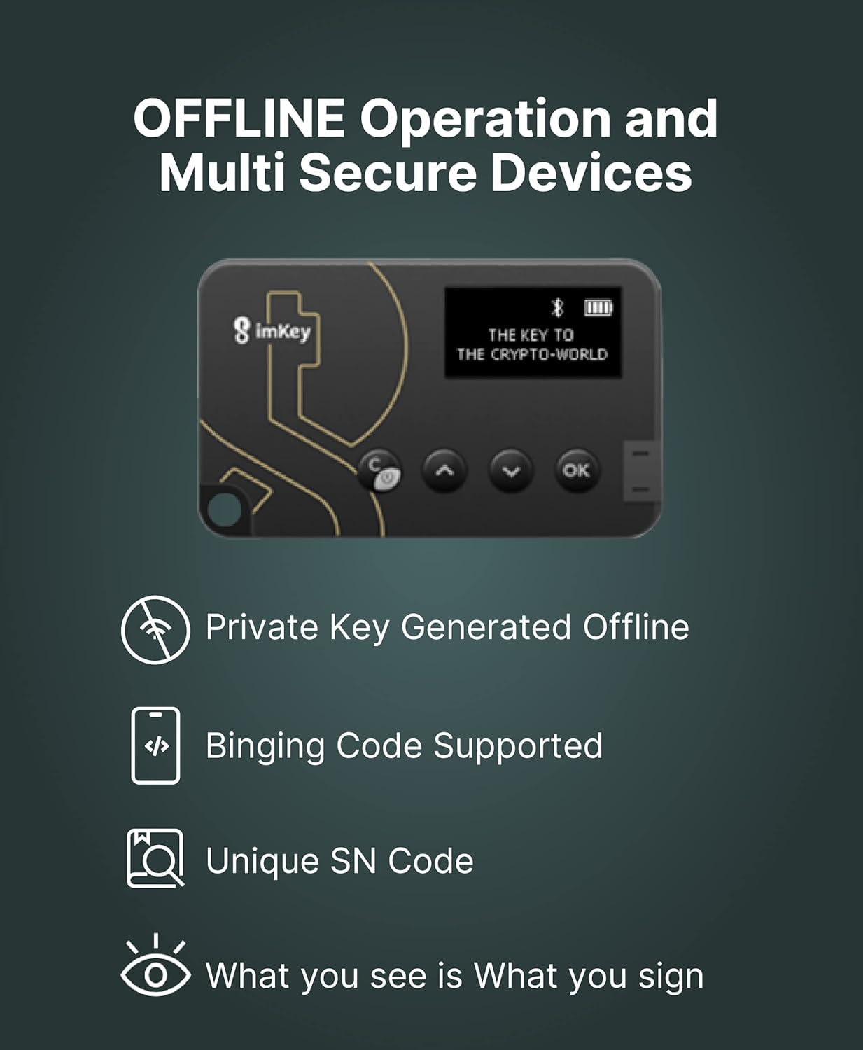 Pro 加密货币硬件钱包w/CC EAL 6+ 安全级别,离线操作,多安全设备支持,安全存放您的加密(以太坊、比特币、莱特币等),NFTs,第2 层,  EVM : Amazon.ca: Electronics