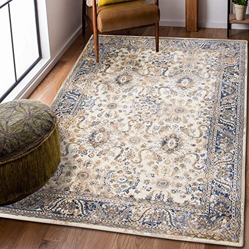 Carpeto Rugs Teppich Orientalisch Muster und Vintage Look - Kurzflor, Weich und Glanz - Teppich für...