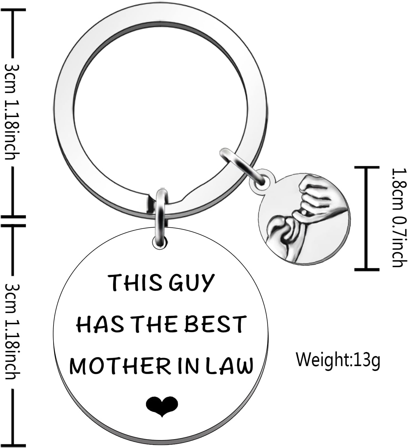 JETTOP Funny Son in Law Gifts from Mother in Law Keyring Gifts for Son in Law Birthday Christmas Wedding Presents - Image 3