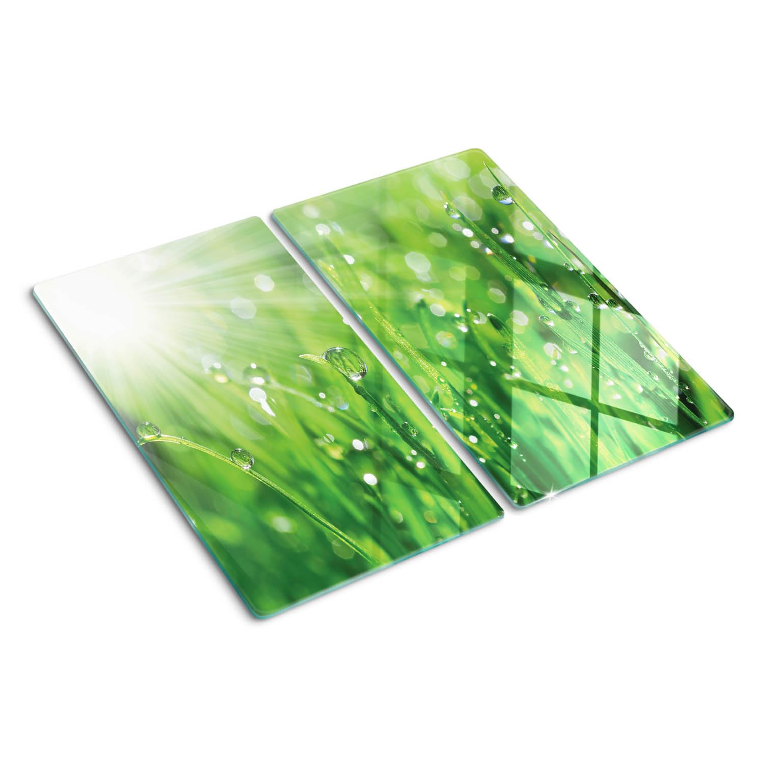 Planche de cuisine en verre motif bambou pour protéger vos plaques de cuisson