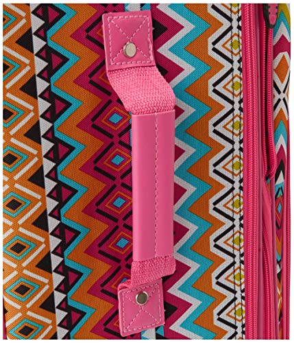 Rockland Escape 4-Piece Softside Upright Luggage Set,Telescoping Handles, Tribal, (14/19/24/28) #TOP3