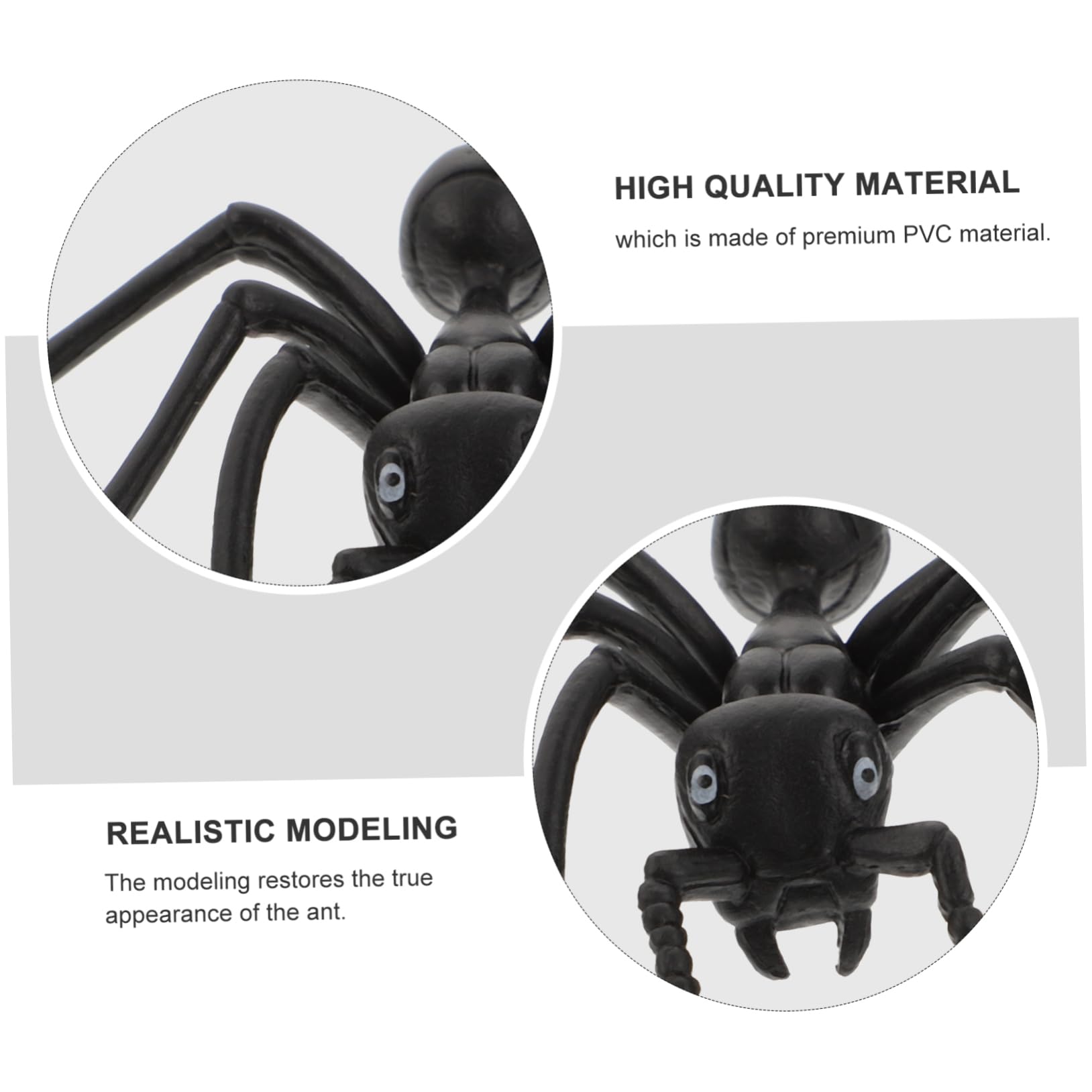 TOYANDONA 10pcs Scare The Ants Ant Sculpture Ant Statue Figurines Mini Tree Sculpture Ant Figure Ant Decor Lawn Statue Halloween Party Decorations Scary Gecko Toy Doll Pvc Artificial - Image 3