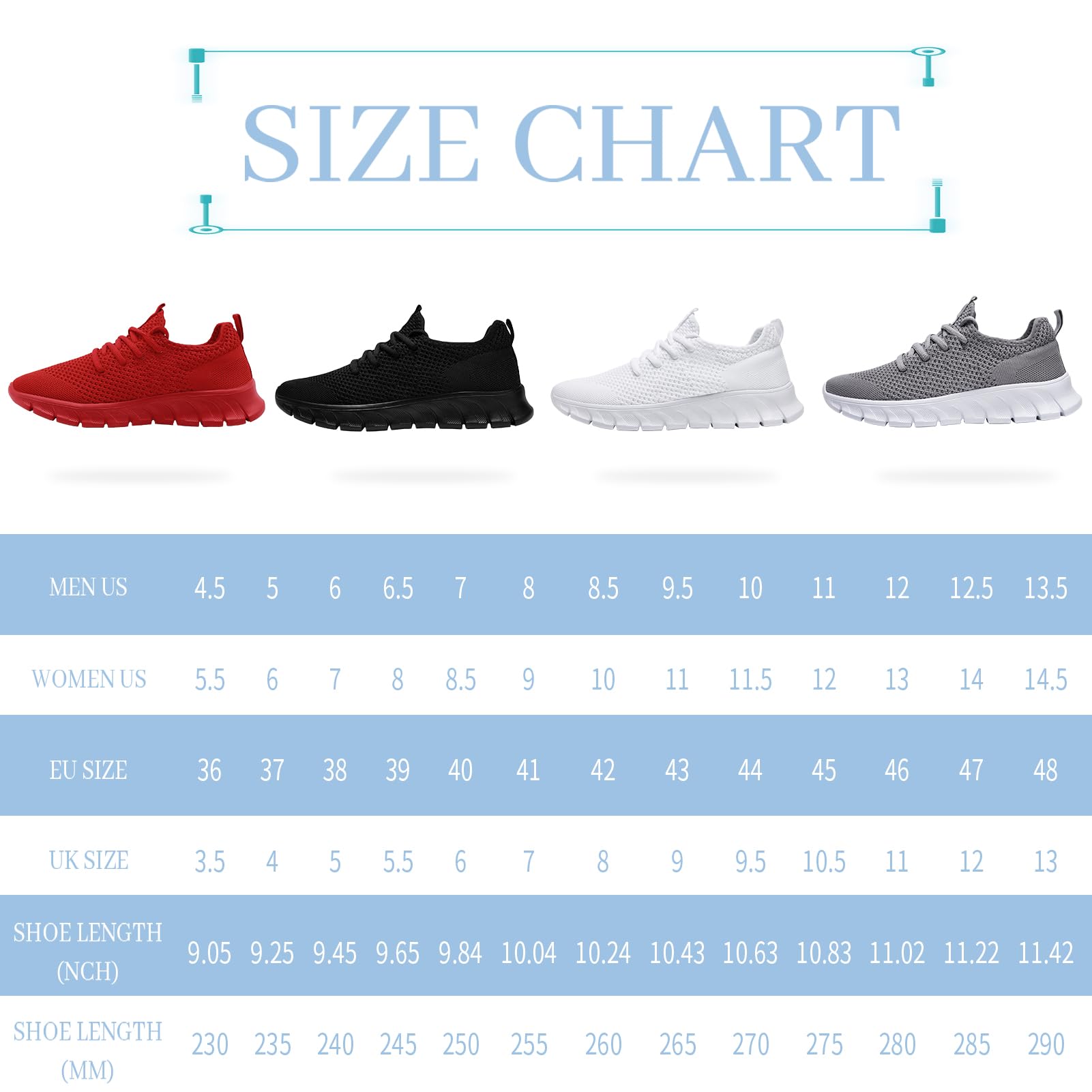 Running Shoes for Men Womens Walking Tennis Gym Sneakers Slip On Comfortable Lightweight Athletic Workout Fashion Sports Shoes