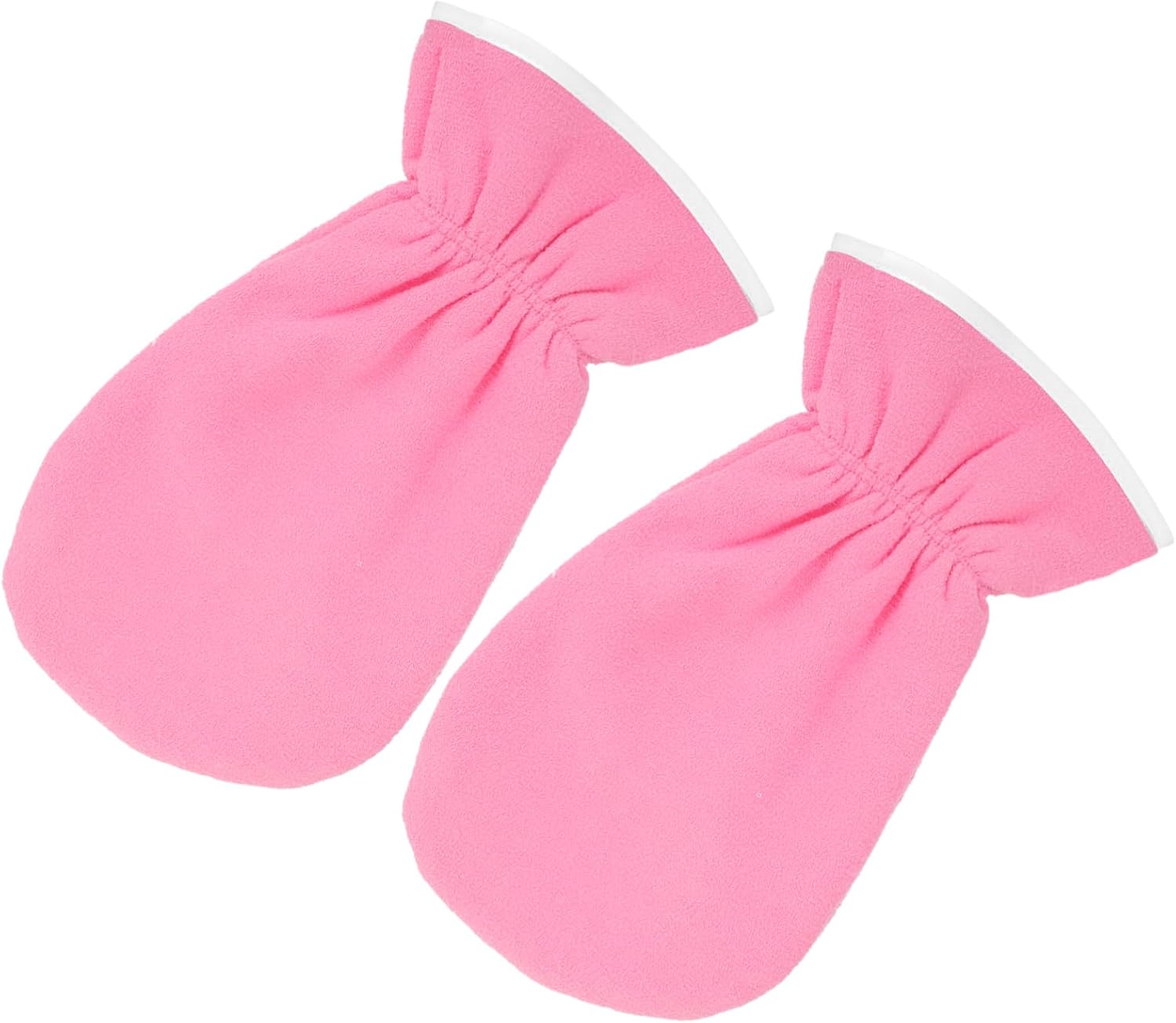 IWOWHERO 1 Pair Exfoliating Hand Mask Exfoliating Gloves Skincare Exfoliating Gloves Moisturizing Hands Spa Gloves for Heat Conservation Thickened Gloves Flannel Pink