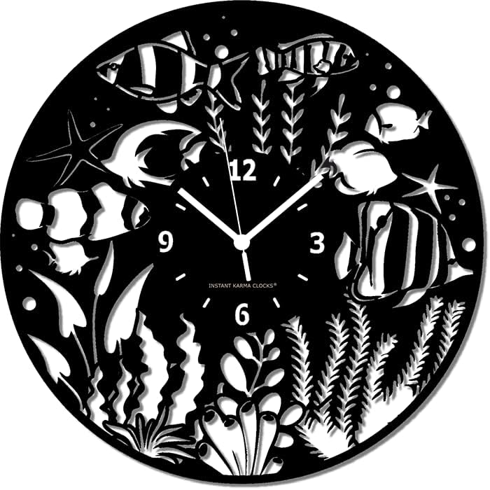 Instant Karma Clocks, Black, ⌀12inch