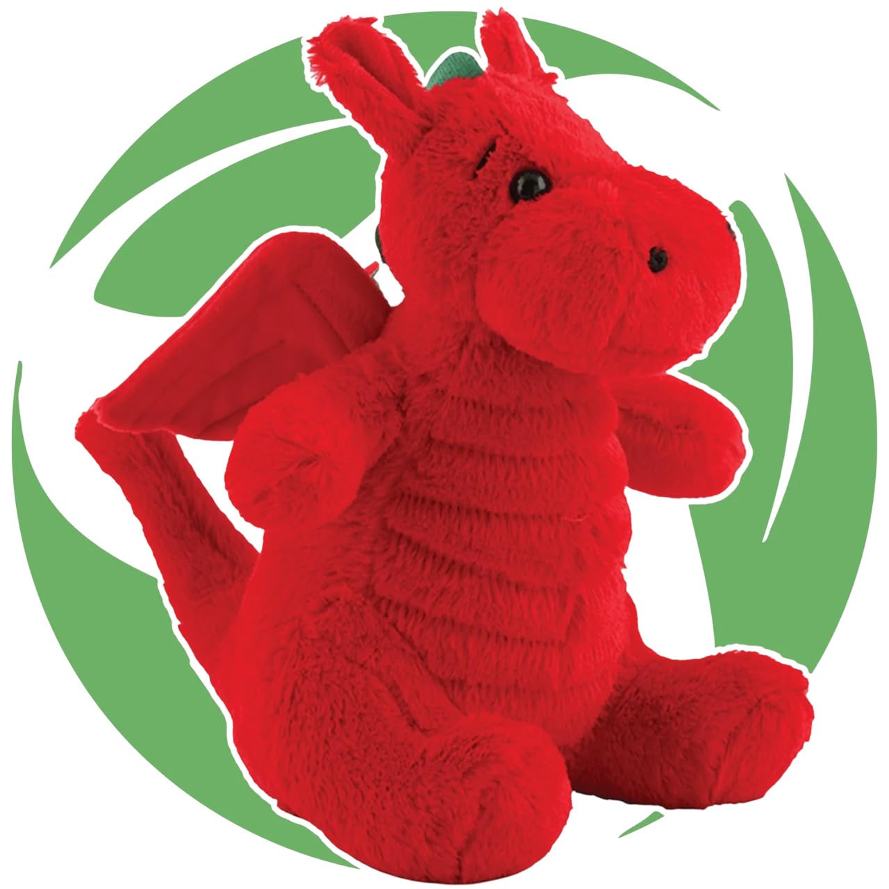 New Welsh EcoDragon Plush | Eco-Friendly Red Dragon Toy | Sustainable Soft Plushie for Children, Tourists & Collectors | Symbol of Wales with a Greener Twist