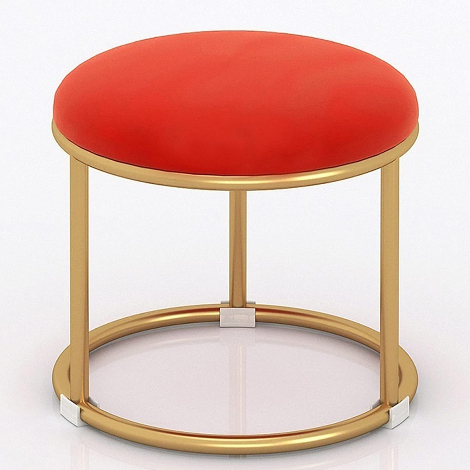 Household Low Stools, Modern Simple Sofa Stools, Comfortable, Practical and Economical Small Round Stools for Living Rooms and Bedrooms. (Color : Green)