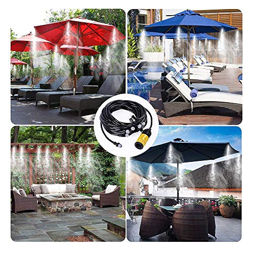 Mangueira Climatizadora Nevoa Kit Sistema Irrigacao Jardim Quintal Grama 10 M