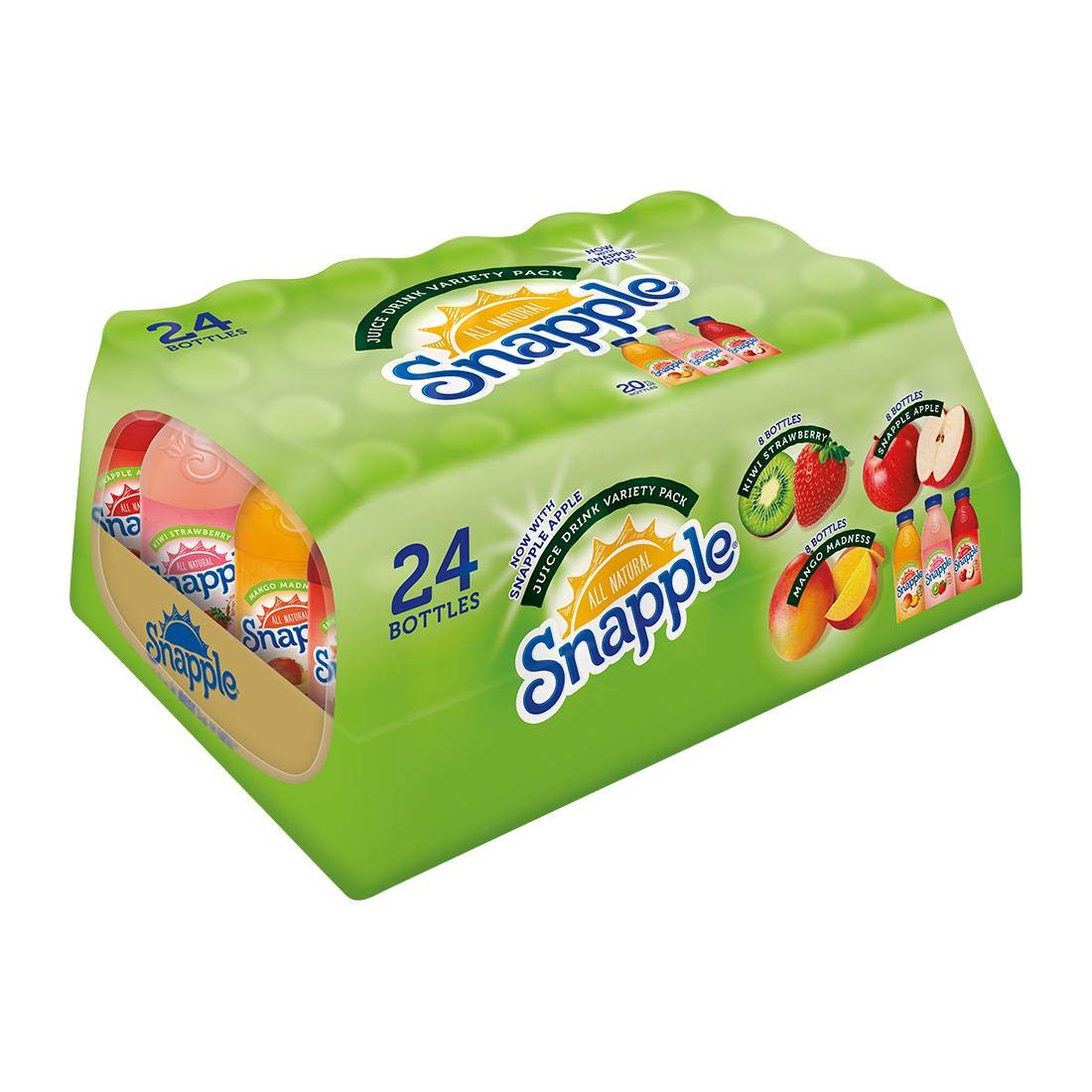 Snapple Juice Drink, Variety Pack, 20 Fluid Ounce (Pack of 24)