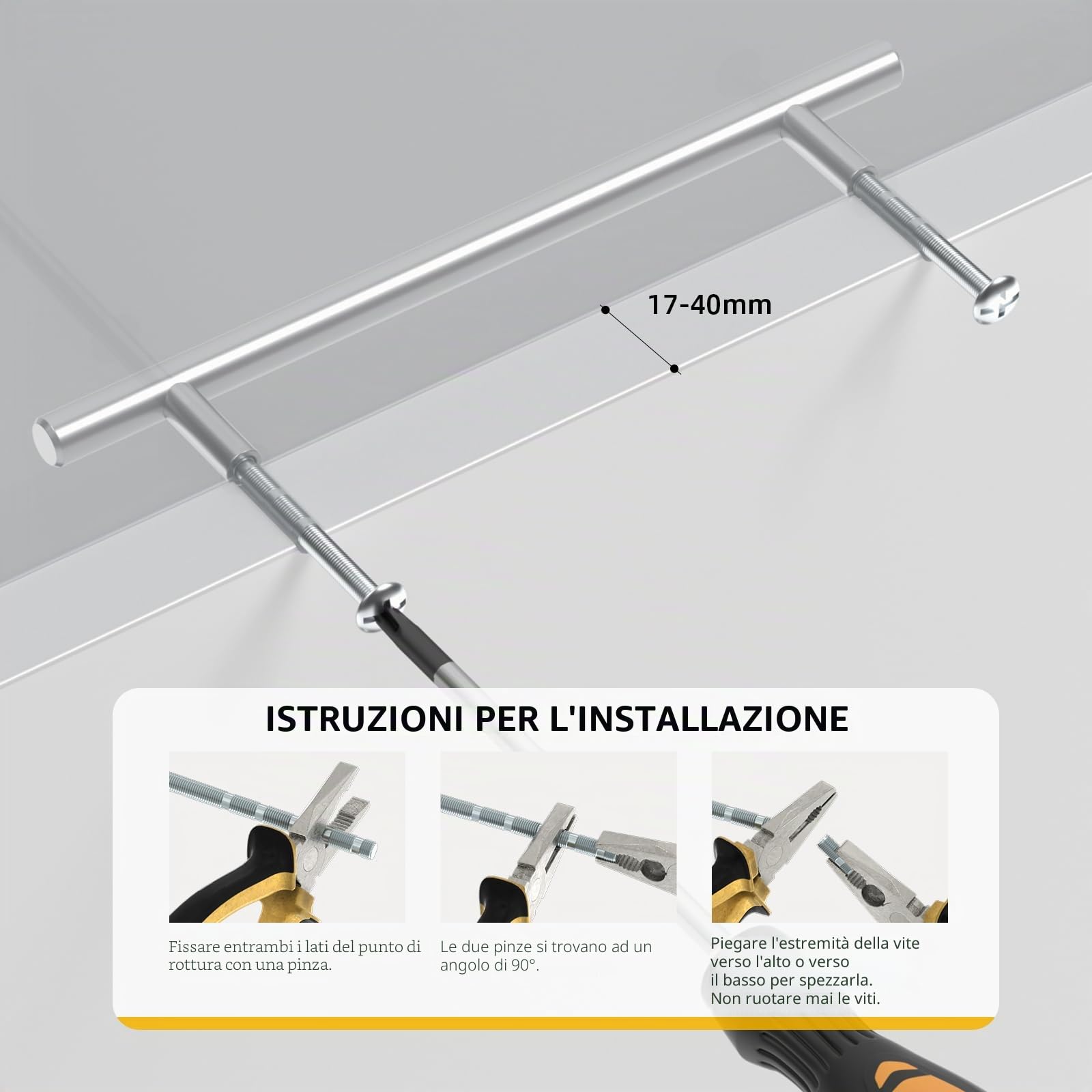 Goldenwarm 15 Pezzi Maniglie per Mobili da Cucina Maniglie Cucina, Maniglie Armadio 160mm Maniglie per Mobili Moderni Acciaio Inox Maniglie Cucina 160 mm Maniglie Mobili