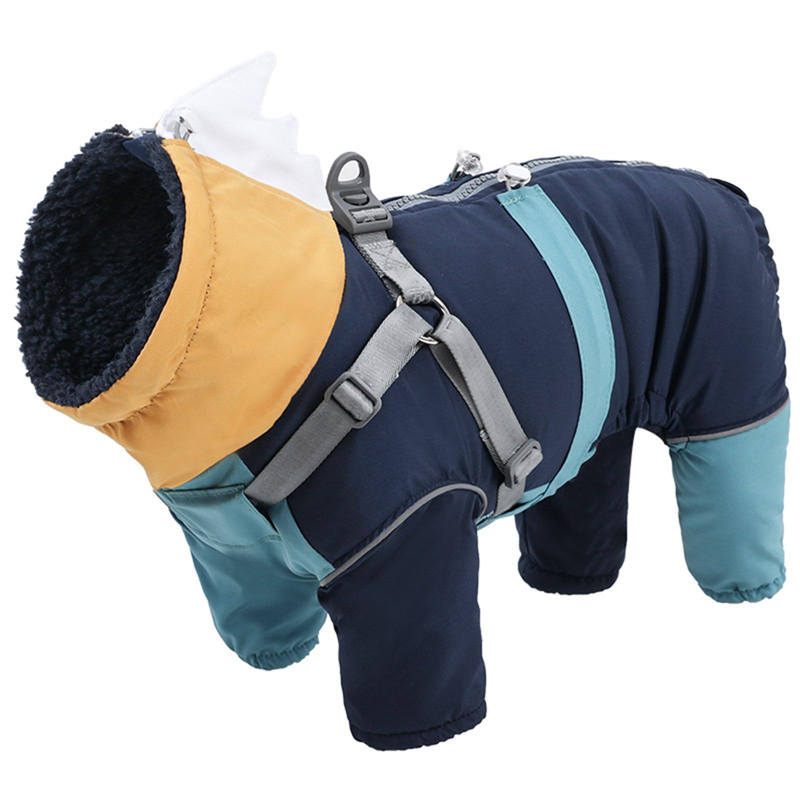 Vêtements d'hiver pour chien à couverture complète pull thermique en fourrure
