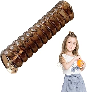 女性用 スパイラル コイル ヘアタイ ヘアゴム 髪留め - 電話線 ポニーテール ホルダー ヘアアクセサリー,ダメージレスヘアスパイラル - ガールズ 女性 スポーツ 学校 日常 使い 向け