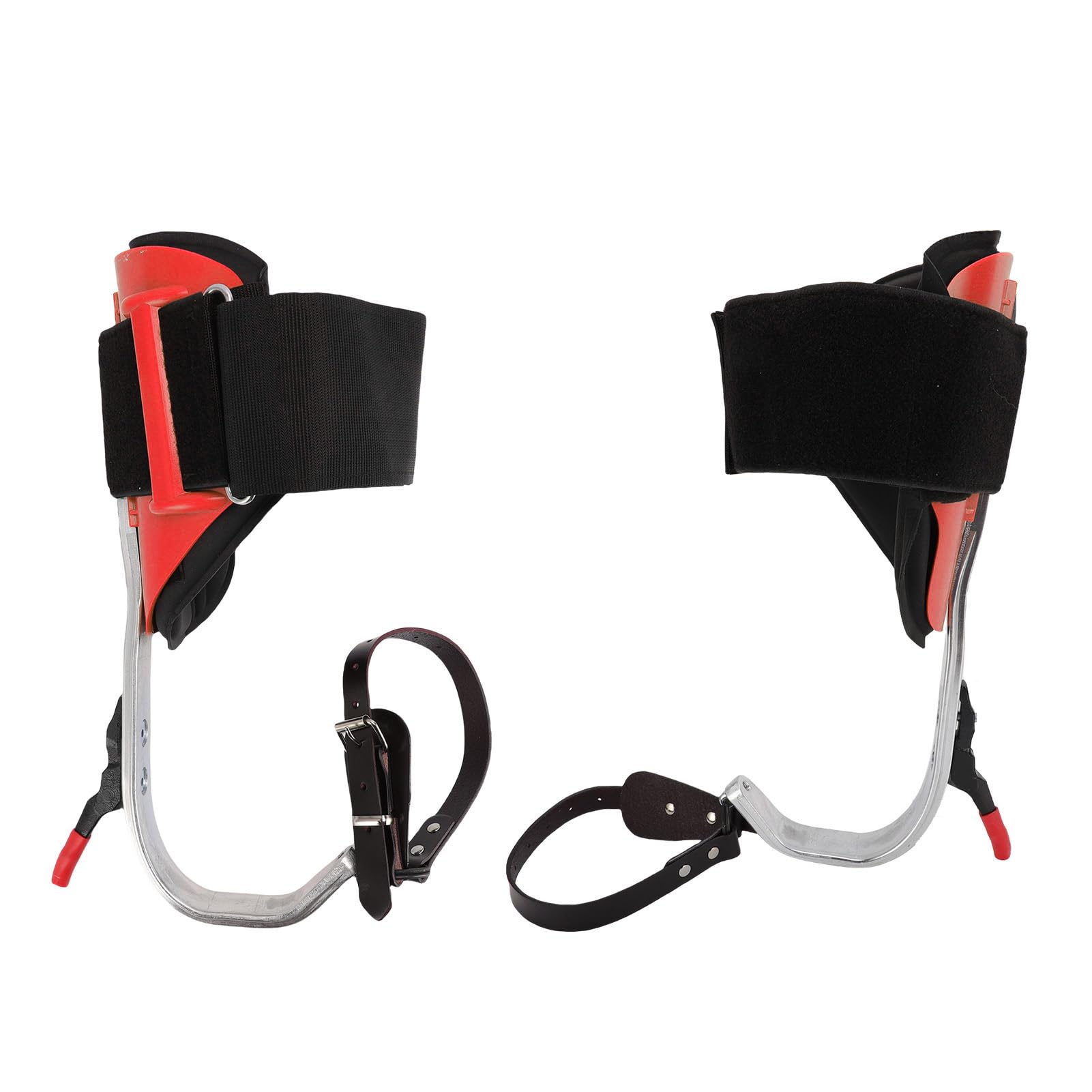 HEEPDD Herramientas de Jardinería Kit de Púas Aleación de Aluminio Liviana con Pedal Antideslizante y Correas Seguras para Recolección de Frutas Recorte de árboles y Trabajo Al Aire Libre Escalada de