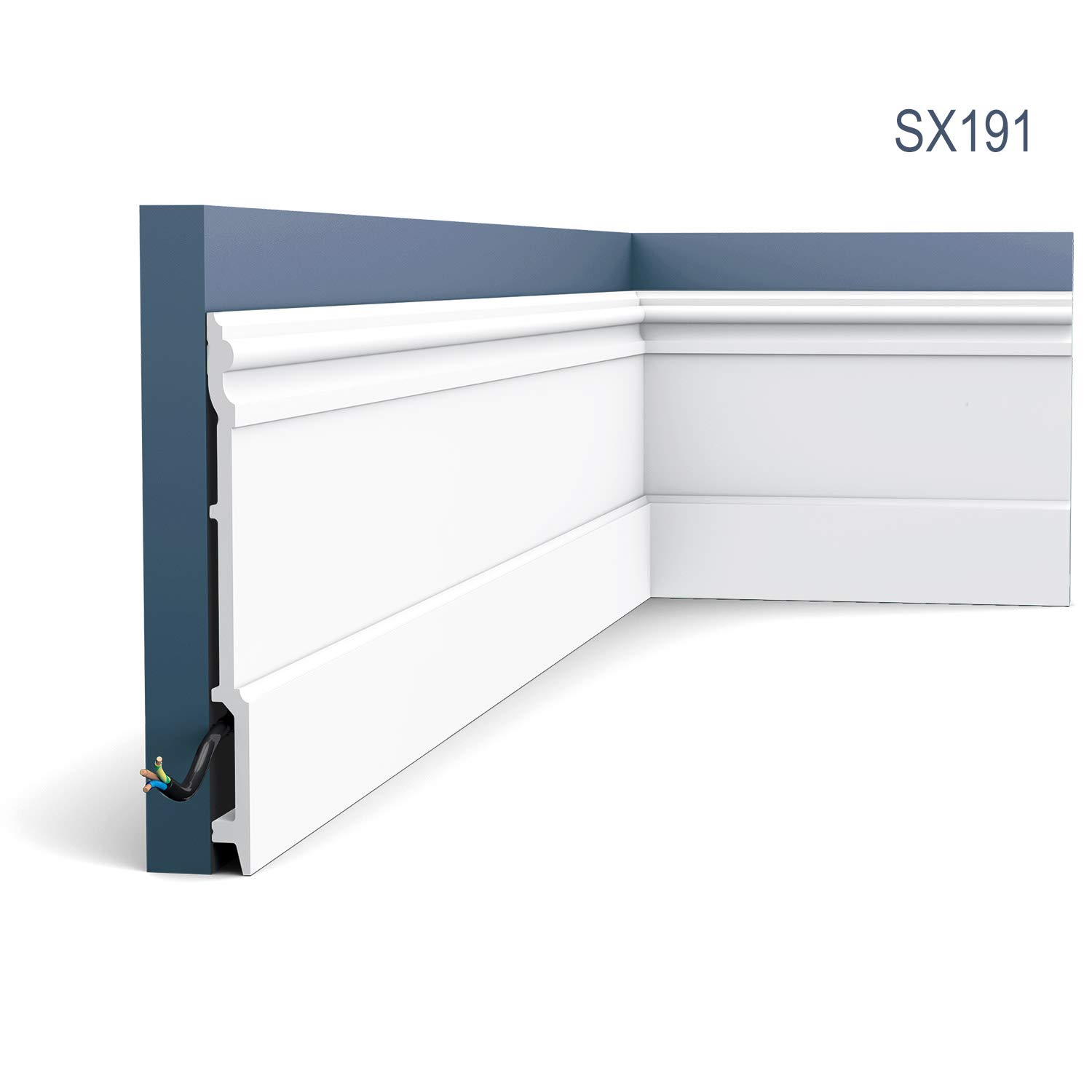 Orac Decor SX191-box 1 karton zestaw z 9 listwami przypodÅ‚ogowymi listwy ozdobne 18 m