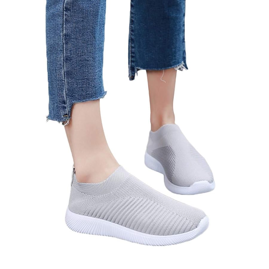Damensneaker Slip On - Leichte Turnschuhe Mit Dämpfung & Mesh