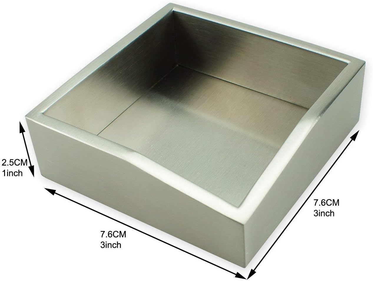 Modern Art Paper Clip Holder/Dispenser - St211 Stainless Steel Satin Finish Patent Applying for Push Pin Safety Pin Binder Clip Straight Pin Hair Clip Box Cup