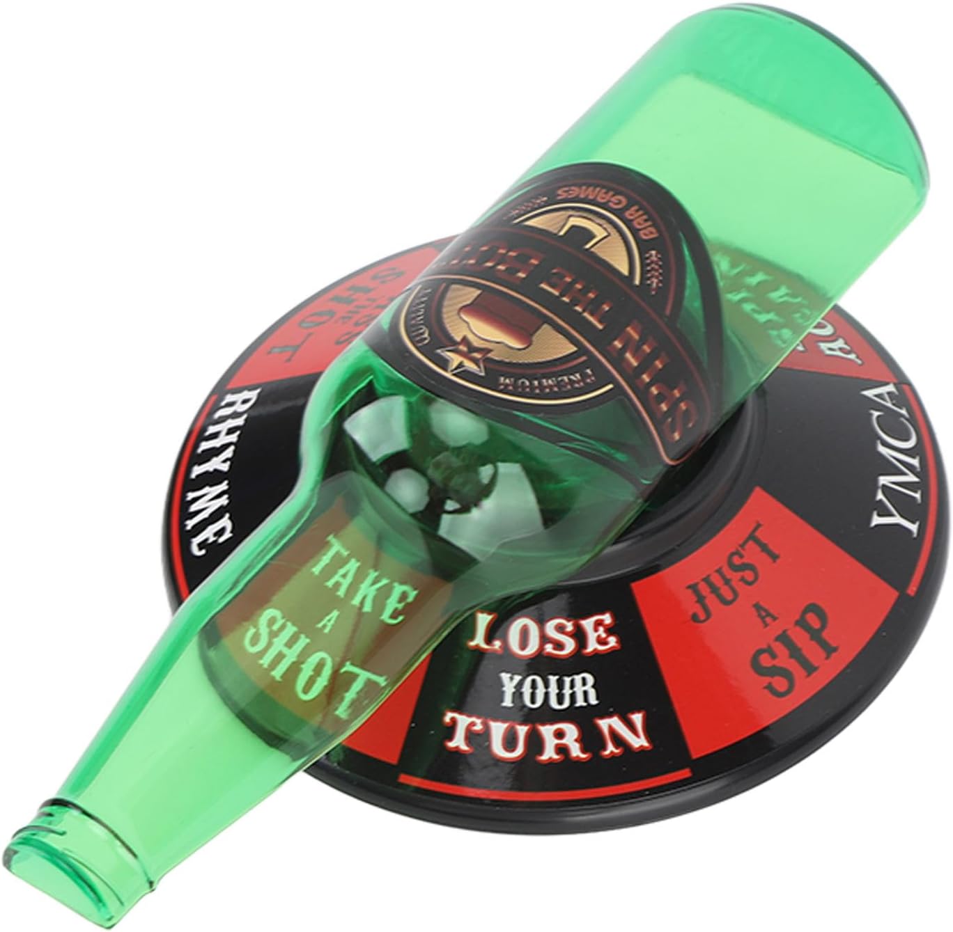 Fdit Pointer Drinking Rotate Bottle Game, Vertical Rotate