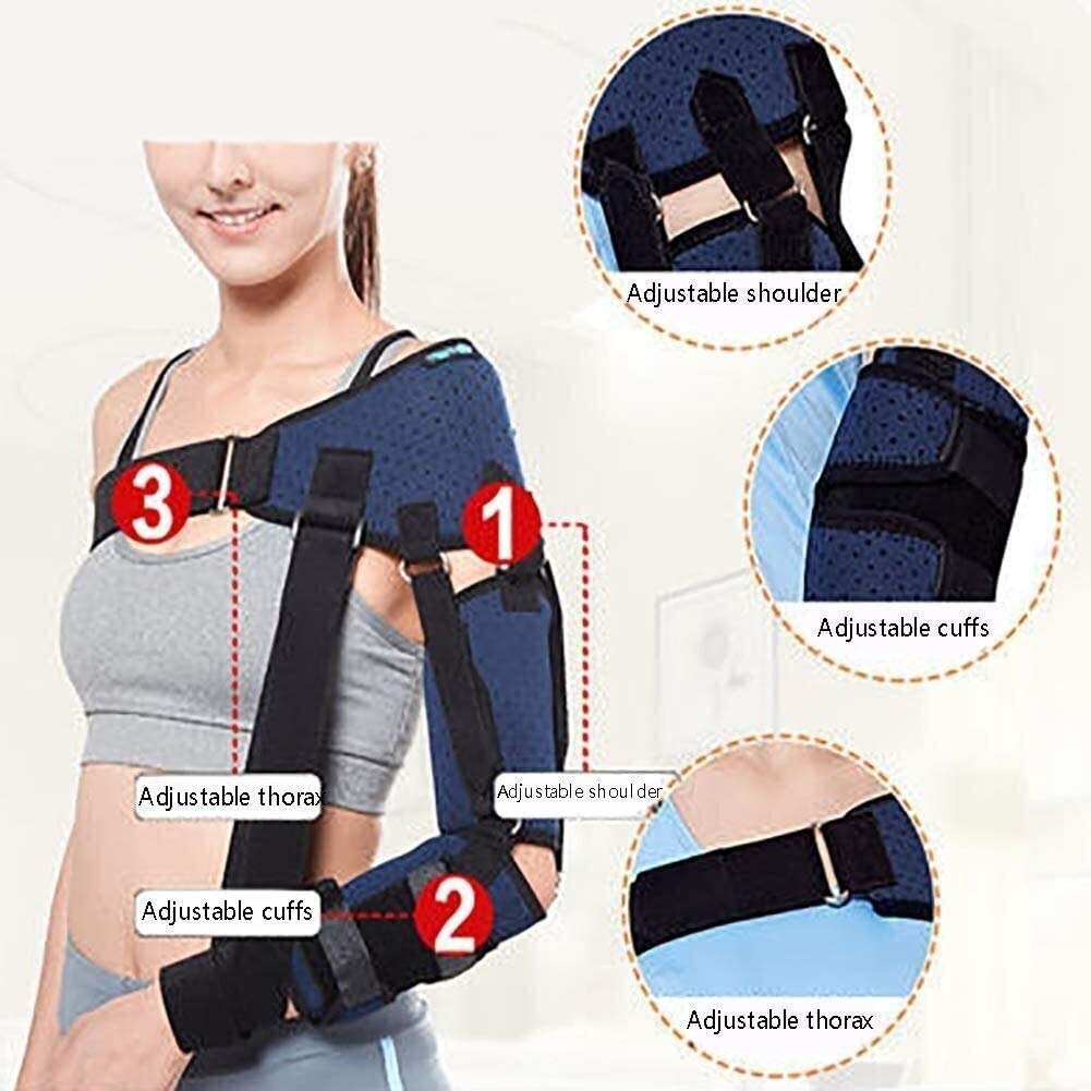 Inmovilizadores De Soportes De Hombro, Eslingas De Brazo Rehabilitación De Soporte De Subluxación De Hombro Ajustable Correas Fijas Adecuadas para Personas Que Sufren De Dislocación De Homb