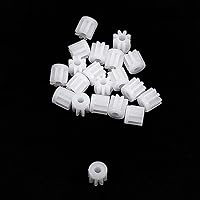 Vista 3 de Othmro 20 piezas de engranajes de plástico 8 dientes modelo 082A engranaje de reducción engranajes de gusano de plástico para RC coche robot motor