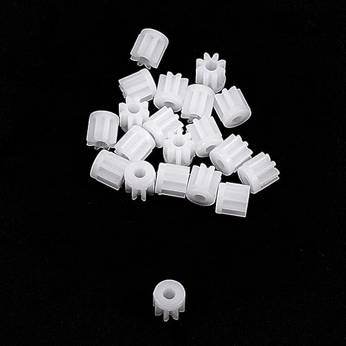 Miniatura 3 de Othmro 20 piezas de engranajes de plástico 8 dientes modelo 082A engranaje de reducción engranajes de gusano de plástico para RC coche robot motor
