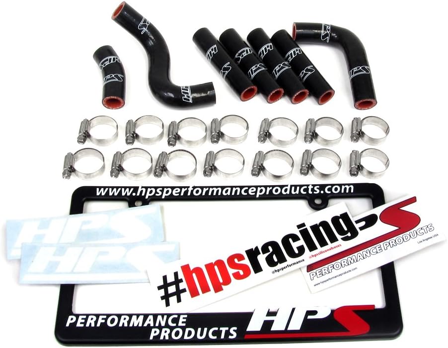 HPS 57-1344-BLK-1 Black Silicone Pesky Heater Hose Kit (Coolant)