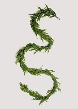 Afloral Real Touch Norfolk Pine Entry/Staircase Garland - 180 Long