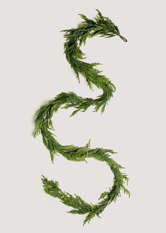 Afloral Real Touch Norfolk Pine Entry/Staircase Garland - 180 Long
