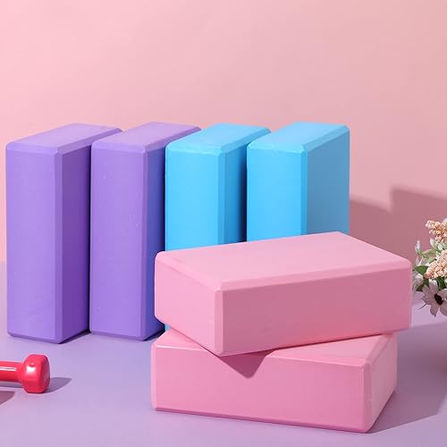 Miniatura 2 de Meooeck Paquete de 30 bloques de yoga a granel de espuma Eva, 9 x 6 x 3 pulgadas, espuma de ladrillo de ejercicio de alta densidad, suave,